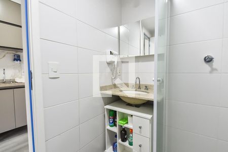 Banheiro de kitnet/studio à venda com 1 quarto, 25m² em Alto do Ipiranga, São Paulo