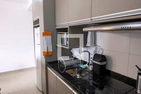 Cozinha de apartamento para alugar com 1 quarto, 43m² em Parque Campolim, Sorocaba
