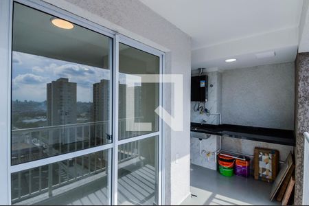 Varanda da Sala de apartamento para alugar com 2 quartos, 55m² em Vila das Bandeiras, Guarulhos