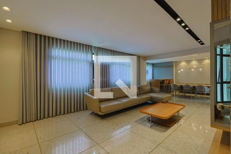 Sala de apartamento à venda com 3 quartos, 170m² em Belvedere, Belo Horizonte