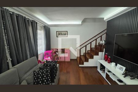 Sala de casa à venda com 3 quartos, 208m² em Vila Valparaíso, Santo André