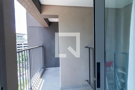 Sacada do Studio de apartamento à venda com 1 quarto, 25m² em Barra Funda, São Paulo