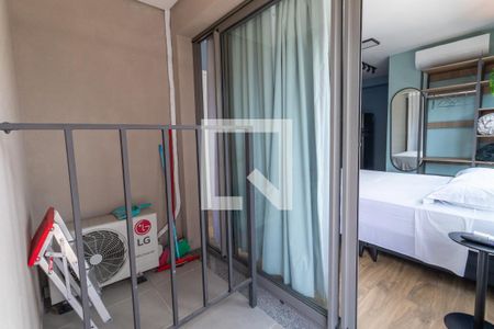 Sacada do Studio de apartamento à venda com 1 quarto, 25m² em Barra Funda, São Paulo