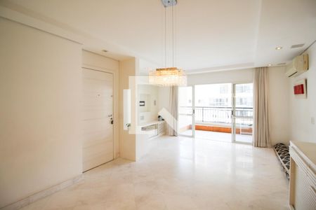 Sala de apartamento para alugar com 3 quartos, 105m² em Indianópolis, São Paulo