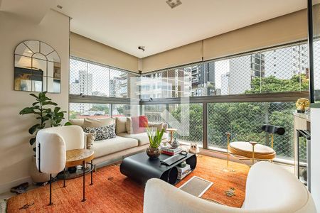Sala/Cozinha de apartamento para alugar com 1 quarto, 70m² em Jardins, São Paulo