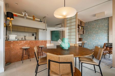 Sala/Cozinha de apartamento para alugar com 1 quarto, 70m² em Jardins, São Paulo