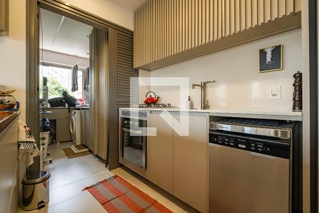 Sala/Cozinha de apartamento para alugar com 1 quarto, 70m² em Jardins, São Paulo