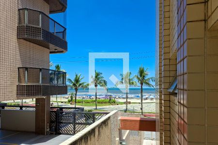 Vista da Sala de apartamento para alugar com 1 quarto, 57m² em Guilhermina, Praia Grande