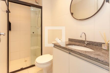 Banheiro da Suíte de apartamento para alugar com 1 quarto, 37m² em Jardim Marajoara, São Paulo