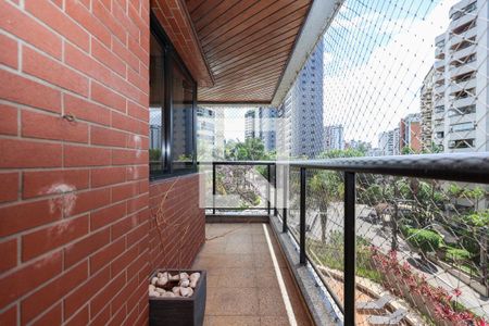 Varanda da Sala de apartamento à venda com 3 quartos, 160m² em Vila Andrade, São Paulo
