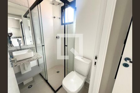 Banheiro de apartamento para alugar com 1 quarto, 26m² em Vila Dom Pedro Ii, São Paulo