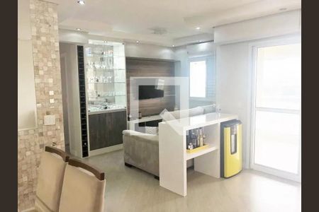 Sala de apartamento à venda com 2 quartos, 76m² em Campestre, Santo André