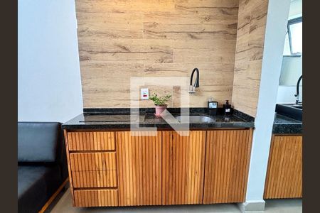 Sala/Cozinha de apartamento para alugar com 1 quarto, 55m² em Mirandópolis, São Paulo