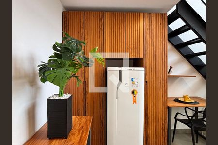Sala/Cozinha de apartamento para alugar com 1 quarto, 55m² em Mirandópolis, São Paulo