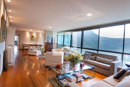 sala de apartamento à venda com 4 quartos, 270m² em Vila Castelo, Nova Lima