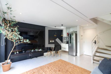 Sala de apartamento à venda com 1 quarto, 50m² em Vila Nova Conceição, São Paulo