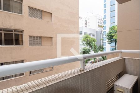 Varanda da Sala de apartamento para alugar com 1 quarto, 30m² em Bela Vista, São Paulo