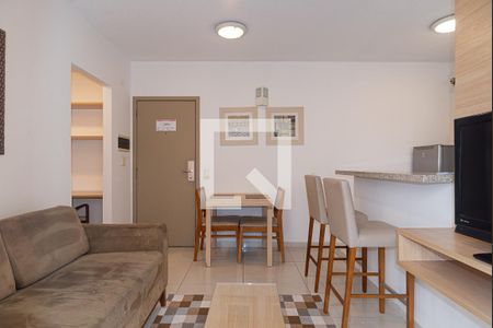 Sala de apartamento para alugar com 1 quarto, 30m² em Bela Vista, São Paulo