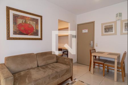 Sala de apartamento para alugar com 1 quarto, 30m² em Bela Vista, São Paulo