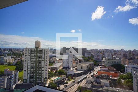 Sala_Cozinha _Vista  de apartamento à venda com 1 quarto, 32m² em Rio Branco, Porto Alegre
