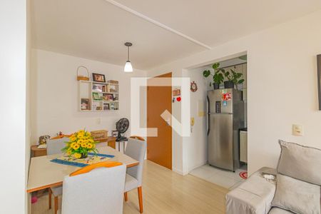 Sala/Cozinha de apartamento à venda com 2 quartos, 44m² em Estância Velha, Canoas
