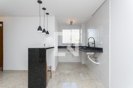 Sala / Cozinha  de apartamento para alugar com 2 quartos, 40m² em Vila Campanela, São Paulo