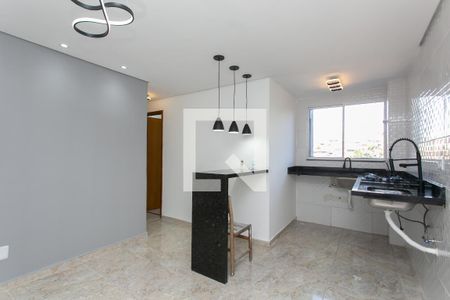 Sala / Cozinha  de apartamento para alugar com 2 quartos, 40m² em Vila Campanela, São Paulo
