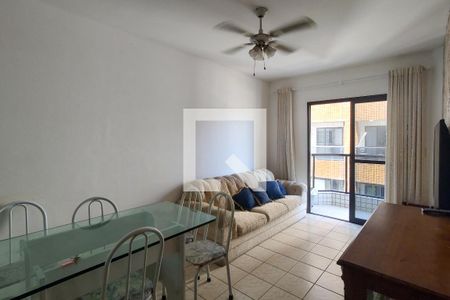 Sala de apartamento para alugar com 1 quarto, 58m² em Guilhermina, Praia Grande