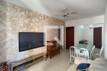Sala de apartamento para alugar com 1 quarto, 58m² em Guilhermina, Praia Grande