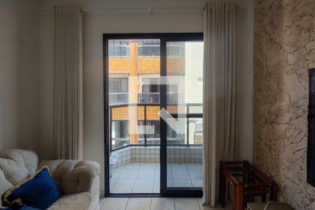 Sala de apartamento para alugar com 1 quarto, 58m² em Guilhermina, Praia Grande