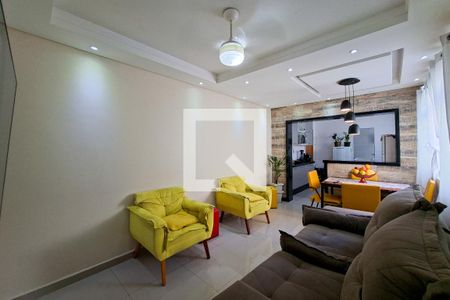 Sala de apartamento para alugar com 2 quartos, 76m² em Cidade Ocian, Praia Grande