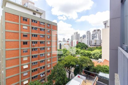 Vista/Varanda de kitnet/studio para alugar com 1 quarto, 27m² em Cerqueira César, São Paulo