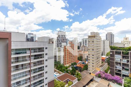 Vista/Varanda de kitnet/studio para alugar com 1 quarto, 27m² em Cerqueira César, São Paulo