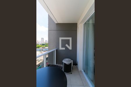 Varanda do Studio de kitnet/studio para alugar com 1 quarto, 23m² em Sé, São Paulo