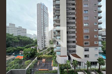Vista da Varanda de apartamento à venda com 2 quartos, 77m² em Indianópolis, São Paulo