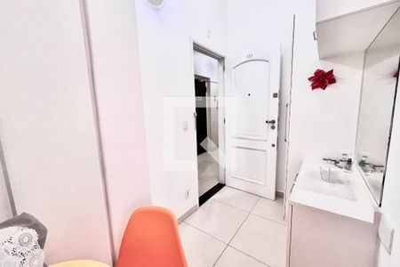 Sala  de apartamento à venda com 1 quarto, 28m² em Ipanema, Rio de Janeiro