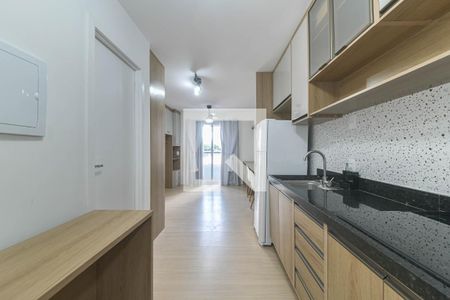 Cozinha de kitnet/studio à venda com 1 quarto, 27m² em Brooklin, São Paulo
