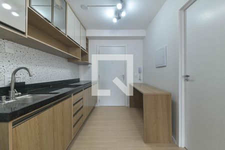 Cozinha de kitnet/studio à venda com 1 quarto, 27m² em Brooklin, São Paulo