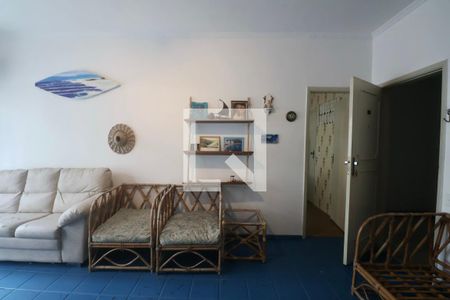 Sala de apartamento para alugar com 2 quartos, 90m² em Barra Funda, Guarujá