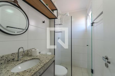 Banheiro de kitnet/studio para alugar com 1 quarto, 26m² em Bela Vista, São Paulo