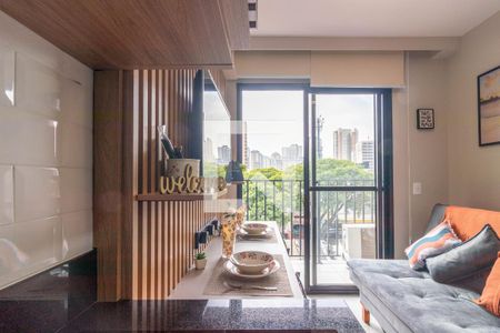 Sala de apartamento para alugar com 1 quarto, 26m² em Vila Olímpia, São Paulo