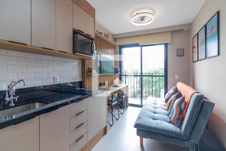 Sala de apartamento para alugar com 1 quarto, 26m² em Vila Olímpia, São Paulo