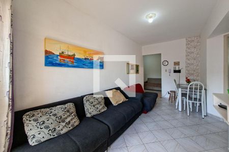 Sala de apartamento para alugar com 1 quarto, 43m² em Nova Mirim, Praia Grande