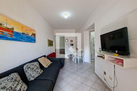 Sala de apartamento para alugar com 1 quarto, 43m² em Nova Mirim, Praia Grande
