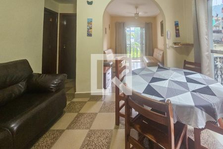 Sala de apartamento para alugar com 1 quarto, 65m² em Vila Julia, Guarujá