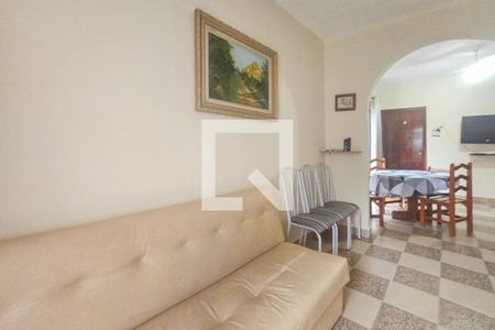 Sala de apartamento para alugar com 1 quarto, 65m² em Vila Julia, Guarujá