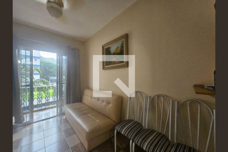 Sala de apartamento para alugar com 1 quarto, 65m² em Vila Julia, Guarujá