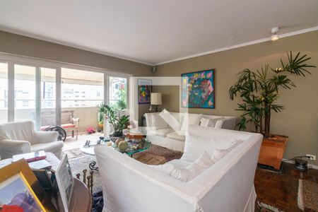 Sala  de apartamento à venda com 3 quartos, 192m² em Moema, São Paulo