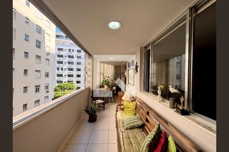 Varanda da sala de apartamento à venda com 3 quartos, 144m² em Copacabana, Rio de Janeiro