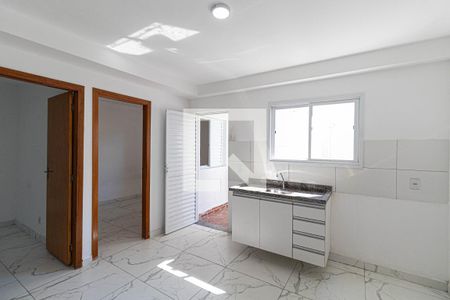 Sala e Cozinha  de apartamento à venda com 2 quartos, 44m² em Parque Boturussu, São Paulo